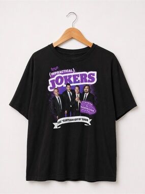 NEW Impractical Jokers Tour Black T-Shirt XL